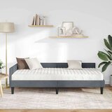  Kotni okvir postelje z matrico Drugo 2 pcs Siva Žamet, (5000123735) | Shoptok.si