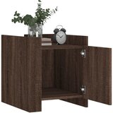  Noćni ormarić smeđa boja hrasta 45x50x50 cm konstruirano drvo | shoptok.hr