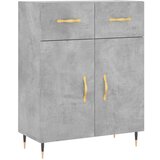 Maison Chic Komoda - Predalnik betonsko siva 69,5x34x90 cm inženirski les, (21717495) Cene