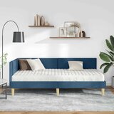  Kutni krevetni okvir s madracem 2 kom. Plava 100 x 200 cm | Shoptok.si