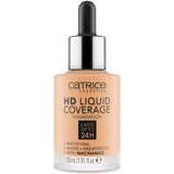 Catrice Pudri & podlage Flüssige Foundation mit HD-Abdeckung - 37 Golden Beige Bež Cene