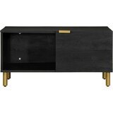  Klubska mizica črna 80x50x40 cm inženirski les, (21752378) | Shoptok.si