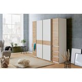 Mömax kombinirana omara fabio, bela, barva hrasta | Shoptok.si