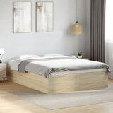 Maison Chic Posteljni okvir - Dvoposteljna postelja - Zakonska postelja sonoma hrast 120x200 cm inženirski les-J15320, (21773022) | Shoptok.si