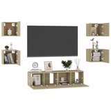  6-dijelni set TV ormarića boja hrasta sonome od iverice | shoptok.hr
