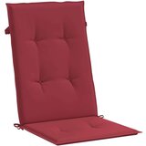  Jastuci za vrtne stolice 4 kom boja vina 120x50x3 cm od tkanine | shoptok.hr