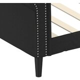  Dnevni krevet crni 100 x 200 cm od umjetne kože | shoptok.hr