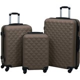  3-dijelni set čvrstih kovčega smeđi ABS | shoptok.hr
