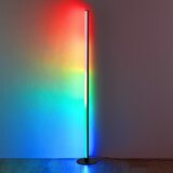 Trio Leuchten Neon tafellamp zwart incl. LED RGB dimbaar - Tijs | Shoptok.si
