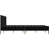  Okvir za krevet crni 160x200 cm konstruirano drvo i metal | shoptok.hr