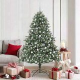 vidaXL Umestno božično drevo med 300 LED Zelena 126 x 126 x 180 cm | Shoptok.si