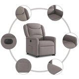  Električni naslonjač na podizanje od tkanine smeđesivi | shoptok.hr