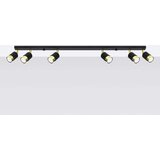  Sollux SL.1073 - Spot svetiljka NERO 6xGU10/40W/230V crno/zlatno | Eponuda.com