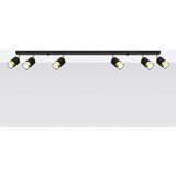  Stropna svetilka NERO 6 črna/zlata, (21348071) | Shoptok.si