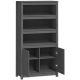  Visoka komoda siva 80 x 35 x 154 cm od masivne borovine | shoptok.hr