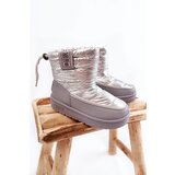 Big Star Children's snow boots KK374218 Grey-Silver Cene