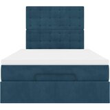  Okvir kreveta s madracima tamnoplavi 120x200 cm baršunasti | shoptok.hr
