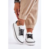 Kesi Women's Low Perforated Sneakers Black and White Daxton | Shoptok.si