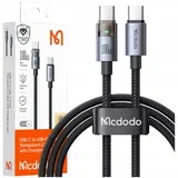 USB-C KABEL ZA HITRO POLNJENJE USB TIPA C 5A 100W 1M LED ČRN, (5000334630)