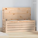 vidaXL Škatla za shranjevanje 89x36,5x33 cm trdna borovina | Shoptok.si