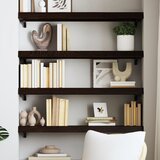 Maison Chic Stenska polica - Viseča Polica temno rjava 100x30x(2-6) cm trdna hrastovina, (21784917) | Shoptok.si