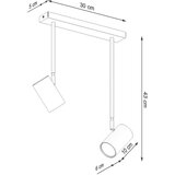  Stropna svetilka NORANO 2 črna, (21347525) | Shoptok.si