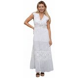 Isla Bonita By Sigris Dolge obleke Dolga Midi Obleka Bela Cene