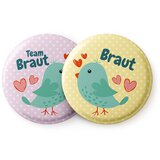 Spielehelden Značke Vogel II Dekliščina 12 značk 5,6 cm izjemno velike Darilo za dekliščino Cene