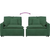  Modularni kauč s naslonom za ruke i jastucima tamnozelene boje 100 cm | Eponuda.ba