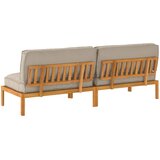  Set sofe Sivo-smeđa 240 x 92 x 69 cm Čvrsto drvo akacije | shoptok.hr