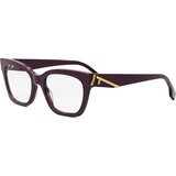 Fendi First Purple Square Eyeglasses ONE SIZE (52) Vijolična/Kristalna | Shoptok.si
