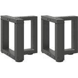  Noge za klub stolić T-oblika 2 kom antracit 30x25x(30-31) cm čelik | Eponuda.com