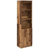 vidaXL Visoka komoda boja staro drvo 50x35x180 cm konstruirano drvo | shoptok.hr
