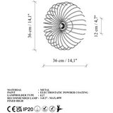 Opviq Zidna lampa Karsortel-N-645-1, 36x12x36cm, IP20, Zlatna boja | Eponuda.ba