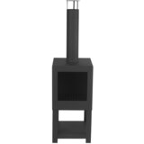 Esschert Design vanjski kamin sa spremištem za drva crni FF410 | shoptok.hr