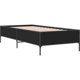 vidaXL Okvir za krevet crni 100x200 cm konstruirano drvo i metal Cijene