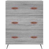  Visoka komoda siva sonome 69,5x34x180 cm od konstruiranog drva Slike