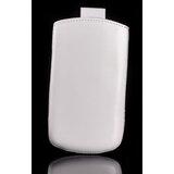 Univerzalna usnjena torbica 125x67mm - pravo usnje - bela | Shoptok.si