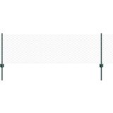  Stupovi za ogradu 11 kom U- kanal Zelena 60 cm Čelik Šesterokutna ograda Zelena 0 6x25 m Čelik | shoptok.hr