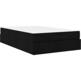 vidaXL Posteljni okvir z vzmetnico z vzmetnico 2 pcs Črna blago, (5000124012) | Shoptok.si