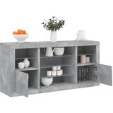  The Living Store Komoda z LED lučkami betonsko siva 142,5x37x67 cm - Komoda, (21502208) Cene