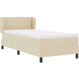 vidaXL Boxspring krevet s madracem Krema 80 x 200 cm tkanina | shoptok.hr