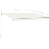  Avtomatsko zložljiva tenda 450x300 cm krem, (20729089) | Shoptok.si