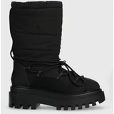 Calvin Klein Jeans Snežke FLATFORM SNOW BOOT NYLON WN črna barva, YW0YW01146