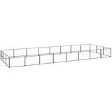  Kavez za pse crni 24 m² čelični | shoptok.hr