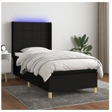  Box spring s madracem LED crni 80 x 200 cm od tkanine | shoptok.hr