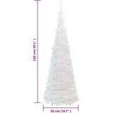  Umjetno božićno drvce 100 LED žarulja bijelo 150 cm | shoptok.hr