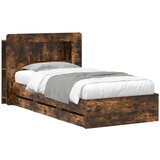  Okvir kreveta s pohranom s ladicama Dimljeni hrast 80 x 200 cm | shoptok.hr