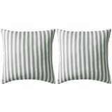 vidaXL Zunanje blazine 2 kosa črtaste 45x45 cm sive, (21050103) | Shoptok.si