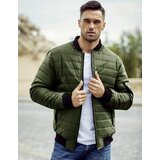 DStreet Kurtka męska pikowana bomber jacket zielona | shoptok.hr